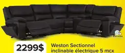 Leon's Weston Sectionnel inclinable électrique 5 mcx offer