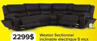 Leon's Weston Sectionnel inclinable électrique 5 mcx offer
