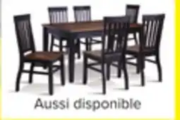 Leon's Caylie Noir Salle à manger 7 mcx – ébène, bois de grève offer