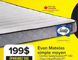 Leon's Sealy Essentials Evan moyen Matelas simple offer
