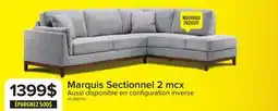 Leon's Marquis Sectionnel 2 mcx avec fauteuil allongé à droite – gris offer