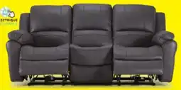 Leon's Alba Sofa inclinable électrique à double inclinaison en cuir – gris offer