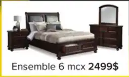 Leon's Chester Chambre à coucher avec rangement 6 mcx grand - cerisier offer