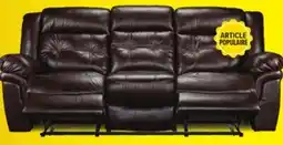 Leon's Cooper Sofa inclinable en cuir – brun offer