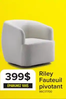 Leon's Riley Fauteuil d'appoint pivotant - blanc offer