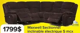 Leon's Maxwell Sectionnel inclinable électrique 5 mcx - brun offer