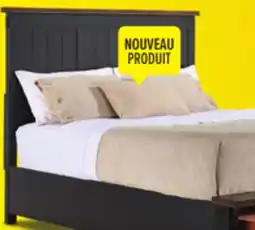 Leon's Stormy Ridge Lit grand avec rangement 3 mcx - noir ardoise, chicorée offer