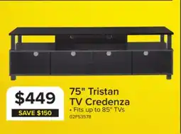 Leon's Tristan 75 TV Stand - Black offer