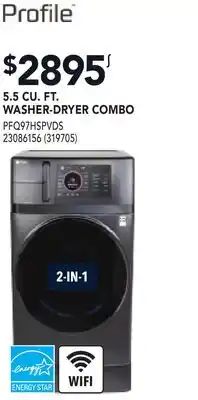 RONA GE PROFILE 5.5 CU. FT. WASHER-DRYER COMBO offer