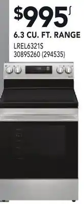 RONA 6.3 CU. FT. RANGE offer