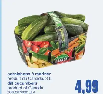 Wholesale Club CORNICHONS À MARINER, 3 L offer