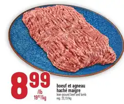 Marché Adonis Boeuf et agneau haché maigre | Lean ground beef and lamb offer