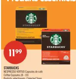 Pharmaprix STARBUCKS NESPRESSO VERTUO Coffee Capsules (8 - 10) offer