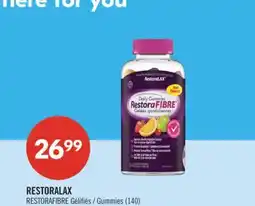 Pharmaprix RESTORALAX RESTORAFIBRE Gummies offer