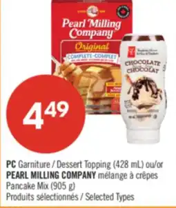 Pharmaprix PC Dessert Topping (428 mL) or PEARL MILLING COMPANY Pancake Mix (905 g) offer