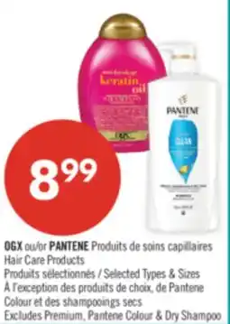 Pharmaprix OGX or PANTENE Hair Care Products offer