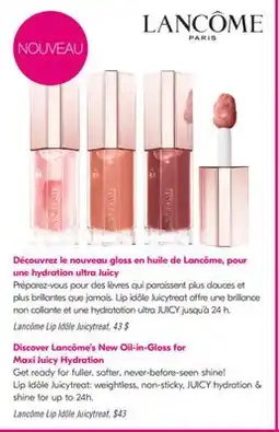 Pharmaprix Lancôme Lip Idôle Juicytreat offer