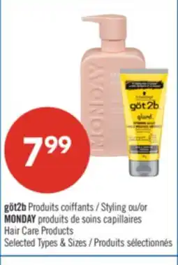 Pharmaprix göt2b Styling or MONDAY Hair Care Products offer
