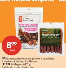 Pharmaprix PC Praline Pecan & Cranberry Trail Mix or FREYBE Mini Pepperoni offer