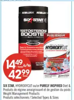 Pharmaprix SIX STAR, HYDROXYCUT or PURELY INSPIRED Diet & Weight Management Products offer