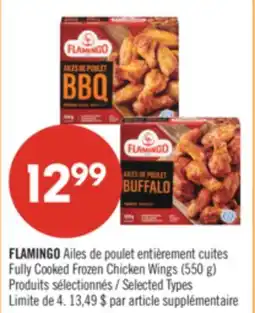 Pharmaprix FLAMINGO Fully Cooked Frozen Chicken Wings (550 g) offer