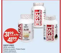 Pharmaprix PERFECT SPORTS DIESEL or HULK Protein Powder offer