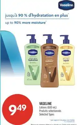Pharmaprix VASELINE Lotions offer