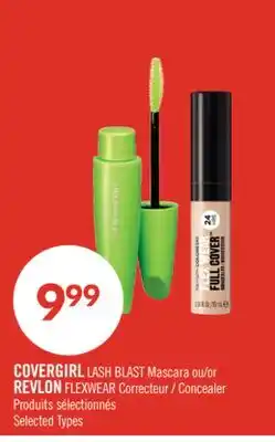 Pharmaprix COVERGIRL LASH BLAST Mascara or REVLON FLEXWEAR Concealer offer