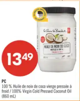 Pharmaprix PC 100% Virgin Cold Pressed Coconut Oil offer