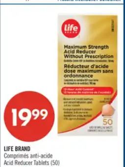 Pharmaprix LIFE BRAND Acid Reducer Tablets offer