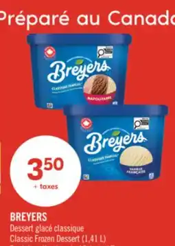 Pharmaprix BREYERS Classic Frozen Dessert offer