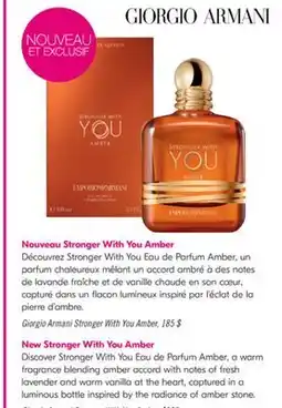 Pharmaprix Giorgio Armani Stronger With You Amber offer