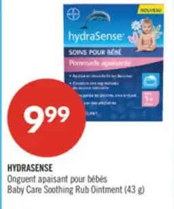 Pharmaprix HYDRASENSE Baby Care Soothing Rub Ointment offer