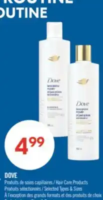 Pharmaprix DOVE Hair Care Products offer