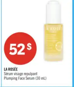 Pharmaprix LA ROSÉE Plumping Face Serum offer