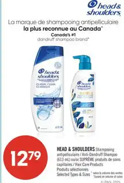 Pharmaprix HEAD & SHOULDERS Anti-Dandruff Shampoo 613 mL or SUPREME Hair Care Products offer