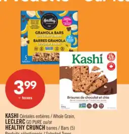 Pharmaprix KASHI Whole Grain, LECLERC GO PURE or HEALTHY CRUNCH Bars offer