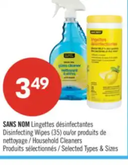 Pharmaprix NO NAME Disinfecting Wipes (35) or Household Cleaners offer