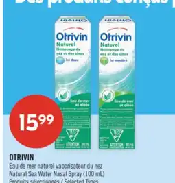 Pharmaprix OTRIVIN Natural Sea Water Nasal Spray offer