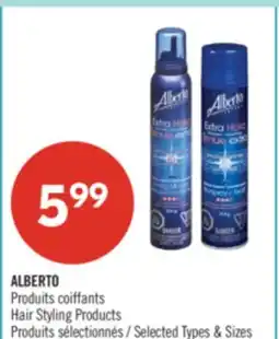 Pharmaprix ALBERTO Hair Styling Products offer