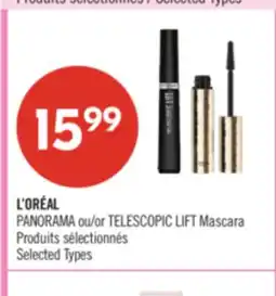 Pharmaprix L'ORÉAL PANORAMA or TELESCOPIC LIFT Mascara offer