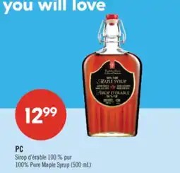 Pharmaprix PC 100% Pure Maple Syrup (500 mL) offer