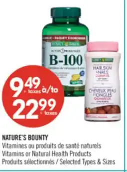 Pharmaprix NATURE'S BOUNTY Vitamins or Natural Health Products offer