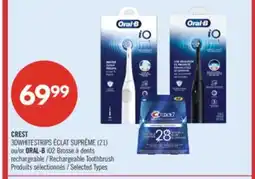 Pharmaprix CREST 3DWHITESTRIPS (21) or ORAL-B iO2 Rechargeable Toothbrush offer
