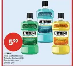 Pharmaprix LISTERINE Antiseptic Mouthwash (1 L) offer