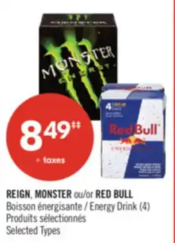Pharmaprix REIGN, MONSTER or RED BULL Energy Drink (4) offer