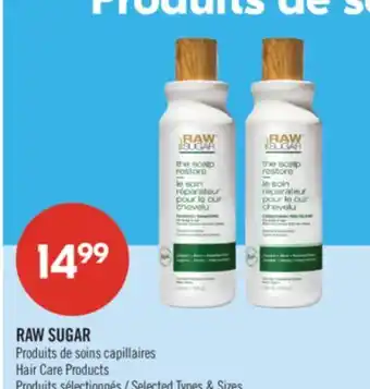 Pharmaprix RAW SUGAR Hair Care Products offer