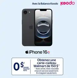 Walmart iPhone 16e offer