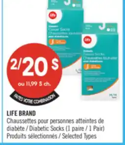 Pharmaprix LIFE BRAND Diabetic Socks (1 Pair) offer