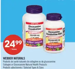 Pharmaprix WEBBER NATURALS Collagen or Glucosamine Natural Health Products offer